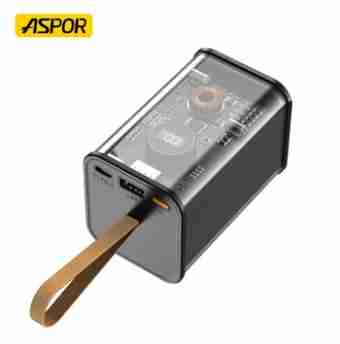 Аккумуляторная батарея ASPOR A365 NOTEBOOK SERIES 65W (USB/TYPE-C) GRAPHITE