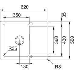 Кухонная мойка FRANKE OID 611-62 114.0498.008 - 3 фото