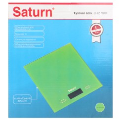 Весы кухонные SATURN ST KS 7810 Green - 2 фото