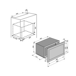 Встраиваемая микроволновая печь VENTOLUX MWBI 23 G BG - 5 фото