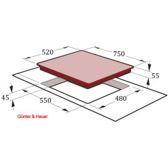 Варочная поверхность GUNTER & HAUER  GL 745 - 6 фото