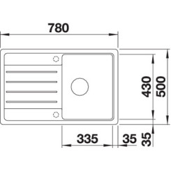 Кухонная мойка BLANCO LEGRA 45 S 522201 - 3 фото