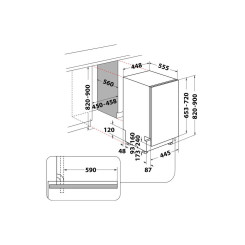 Вбудована посудомийна машина WHIRLPOOL WSIC 3M27C - 2 фото