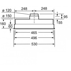 Вытяжка BOSCH DHL 555 BL - 3 фото