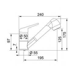 Кухонний змішувач FRANKE NOVARA PLUS 115.0470.669 Білий - 3 фото