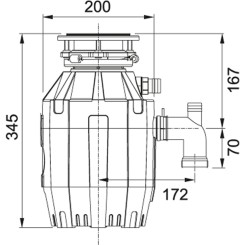 Измельчитель пищевых отходов FRANKE TURBO ELITE TE 50 134.0535.229 - 2 фото