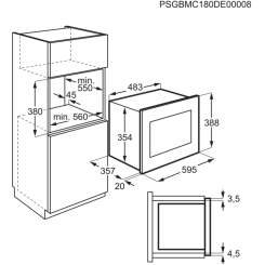 Встраиваемая микроволновая печь ELECTROLUX LMS 4253 TMW - 2 фото