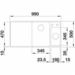 Кухонная мойка BLANCO AXIA III 6 S-F SILGRANIT PuraDur 524672 - 2 фото