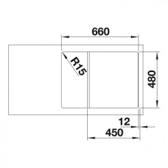 Кухонная мойка BLANCO ZIA 45 S Compact SILGRANIT PuraDur 524721 - 2 фото