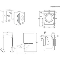 Вбудована пральна машина ELECTROLUX EW7W368SI - 2 фото