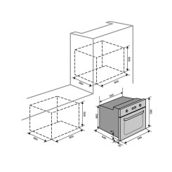 Духова шафа VENTOLUX BARCELONA 6 MT (BK) 76L - 8 фото