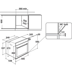 Духовой шкаф WHIRLPOOL W9 OM2 4S1 P BSS - 2 фото