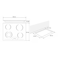 Варочная поверхность ELEYUS ELZA 60 BL V