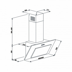 Витяжка ELEYUS VERTICAL 1000 60 WH - 2 фото