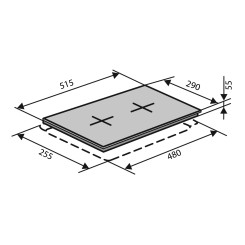 Варочная поверхность VENTOLUX HSF320G CS (BK) 3 - 6 фото