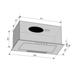 Вытяжка VENTOLUX BOX 60 INOX (650) PB - 2 фото