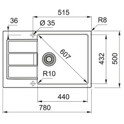 Кухонна мийка FRANKE SIRIUS 2.0 S2D 611-78 XL 143.0621.339 сірий - 3 фото