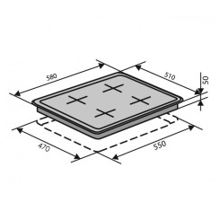 Варочная поверхность VENTOLUX HG640 B2 S (AN) - 7 фото