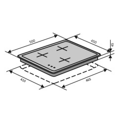 Варочная поверхность VENTOLUX HG430-M1G CS (BK)