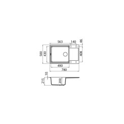 Кухонная мойка ELLECI EASY 310 BIANCO ANTICO 62