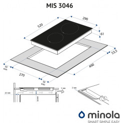 Варочная поверхность MINOLA MIS 3046 KWH