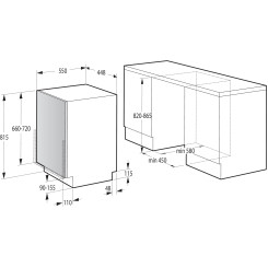 Встраиваемая посудомоечная машина GORENJE GV 561 D10 - 6 фото