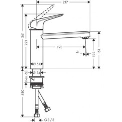 Кухонный смеситель HANSGROHE 71806000 - 2 фото