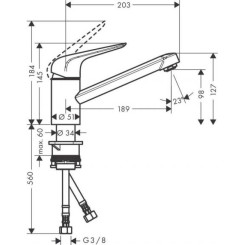 Кухонный смеситель HANSGROHE 71808800 - 2 фото