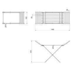 Сушарка для білизни QTAP Breeze (SIL) 55701 - 2 фото