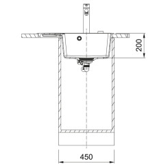 Кухонна мийка FRANKE CENTRO CNG 611-62 TL (114.0630.451) БІЖОВИЙ - 2 фото