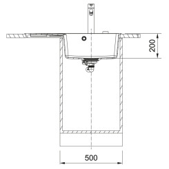 Кухонная мойка FRANKE CENTRO CNG 611-78 TL (114.0630.467) БЕЖЕВЫЙ - 3 фото