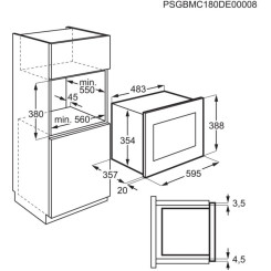 Встраиваемая микроволновая печь ELECTROLUX EMS4253TEX - 2 фото