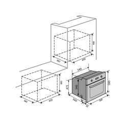 Духовой шкаф VENTOLUX DUBLIN 6MT (GRS) - 8 фото