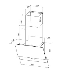 Вытяжка JANTAR VR 650 LED 60 BL - 2 фото