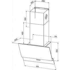 Витяжка JANTAR VR 650 LED 60 WH - 15 фото