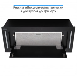 Витяжка ELEYUS GEMINI 1200 LED 70 BL - 3 фото