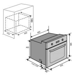 Духовой шкаф VENTOLUX SOHO 6 MT (BK) - 3 фото