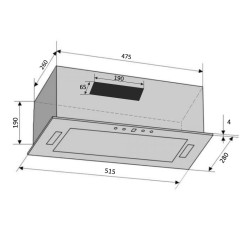 Витяжка VENTOLUX PUNTO 52 X (800) KN - 6 фото