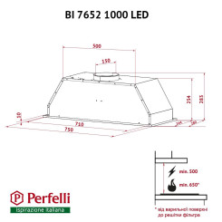 Вытяжка PERFELLI BI 7652 I 1000 LED - 10 фото