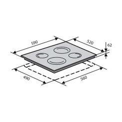 Варочная поверхность VENTOLUX HV 64 TC