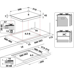 Варильна поверхня WHIRLPOOL AKTL 629 WH - 2 фото