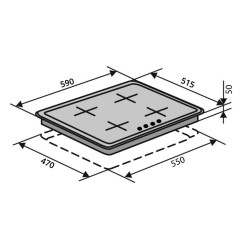 Варильна поверхня VENTOLUX HG L7G CEST (BK)
