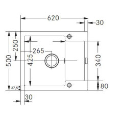 Кухонная мойка FRANKE MARIS MRG 611-62 114.0381.006 Оникс - 2 фото