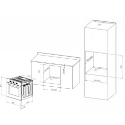 Духова шафа ELEYUS MILA 6006 BL - 11 фото