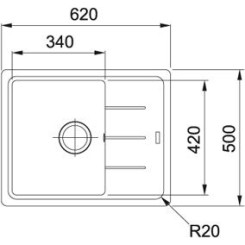 Кухонная мойка FRANKE BASIS BFG 611-62 114.0272.580