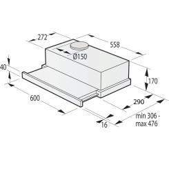 Вытяжка GORENJE TH60E3B - 2 фото