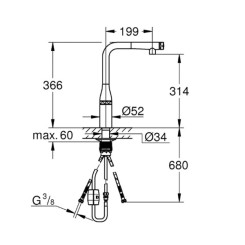 Кухонный смеситель GROHE 31615000 - 2 фото