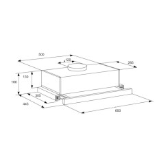 Вытяжка JANTAR TLK 650 LED 60 BL - 8 фото