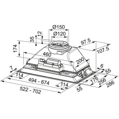 Вытяжка FRANKE FBI 525 GR (305.0599.532) - 2 фото