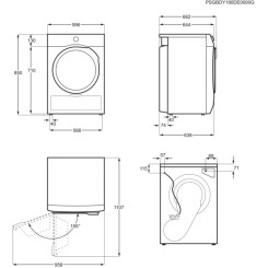 Сушильная машина ELECTROLUX EW9H189BP - 6 фото